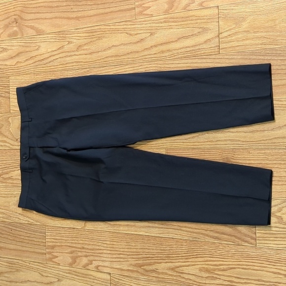 Combatant Gentleman navy blue windowpane flat-front dress pants, men's 36x30 - Picture 1 of 5